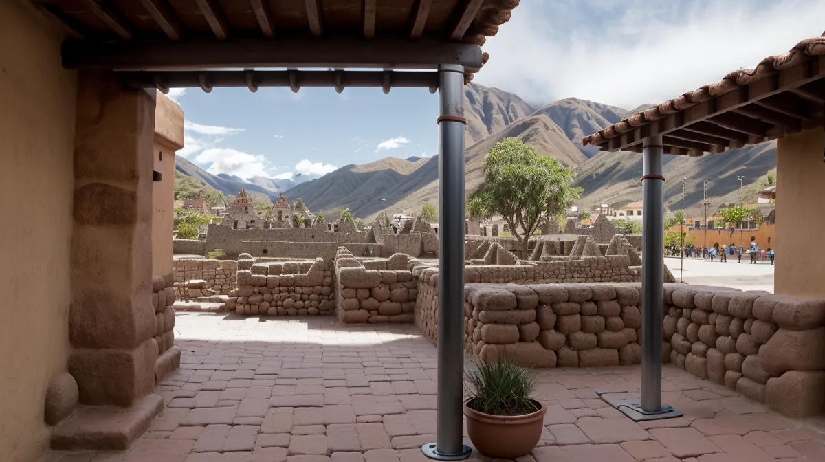 Mujer practicando calistenia en casa para principiantes sin fuerza previa, entrenamiento en casa en una sala en Cusco